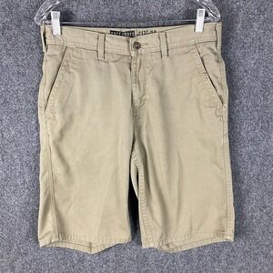 Free World Bermuda Shorts Men's 32 Beige Cotton Blend Adults‎